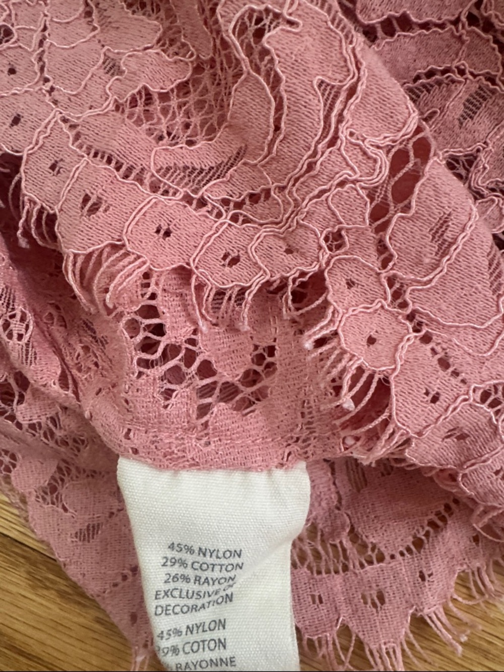 L'AGENCE Pink Lace Button-Down Blouse - Picture 6 of 7